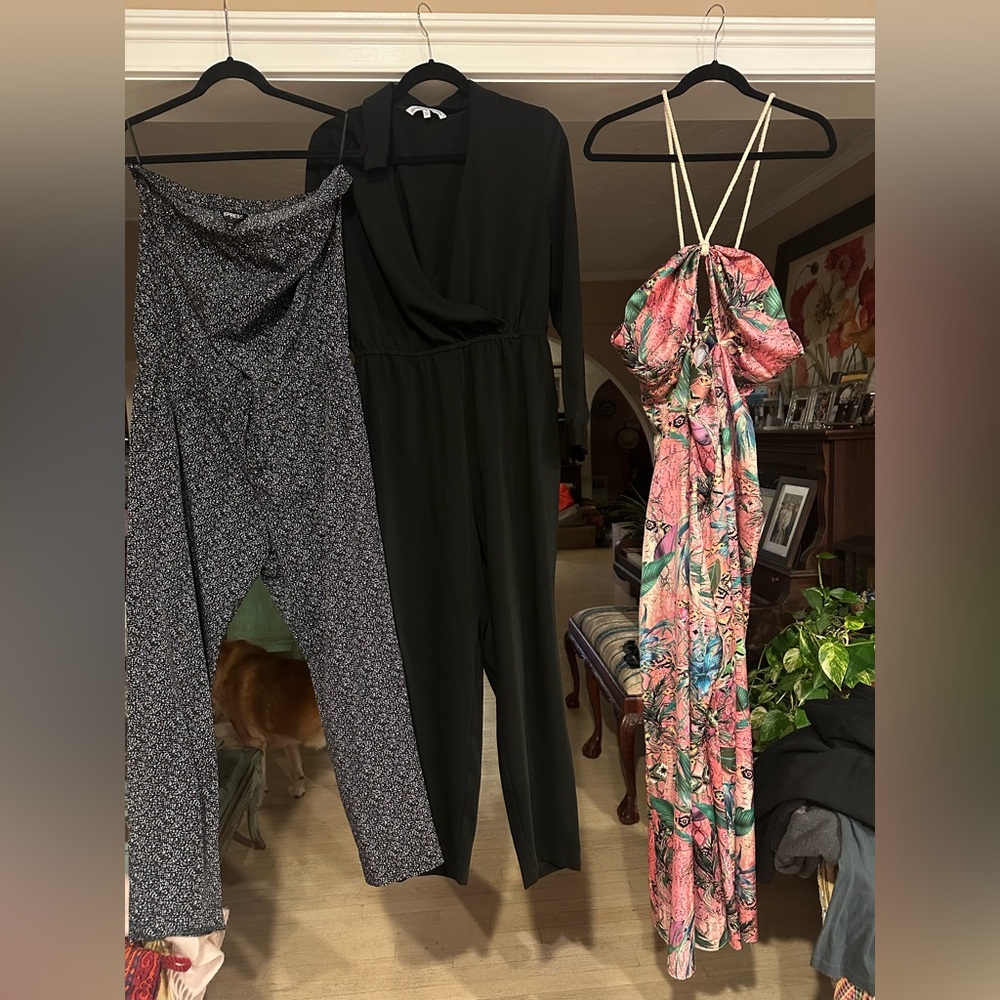 ASOS/Cupacakes and Cashmere/Express Black and Floral Jumpsuit Set